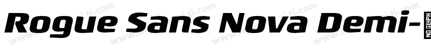 Rogue Sans Nova Demi字体转换